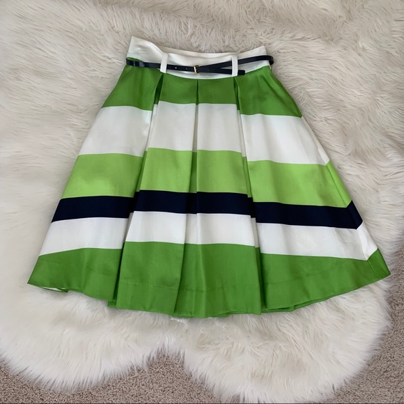 kate spade Dresses & Skirts - Kate Spade A-line Skirt Pleated Stripe Pockets